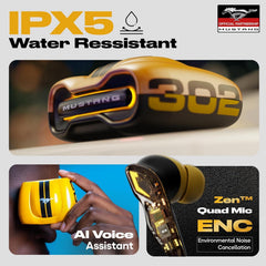 Gobolt x Mustang Torq Wireless in Ear Earbuds with 60H Playtime