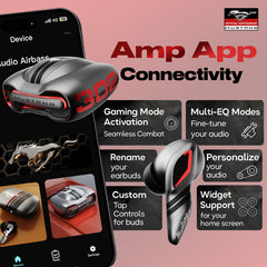 Gobolt x Mustang Torq Wireless in Ear Earbuds with 60H Playtime (SILVER)