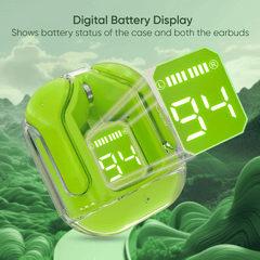 TuneBuds Ultra pods Max TWS Bluetooth Earphones with LED Digital Display and Microphone