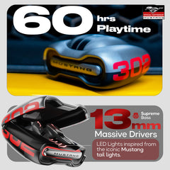 Gobolt x Mustang Torq Wireless in Ear Earbuds with 60H Playtime (SILVER)